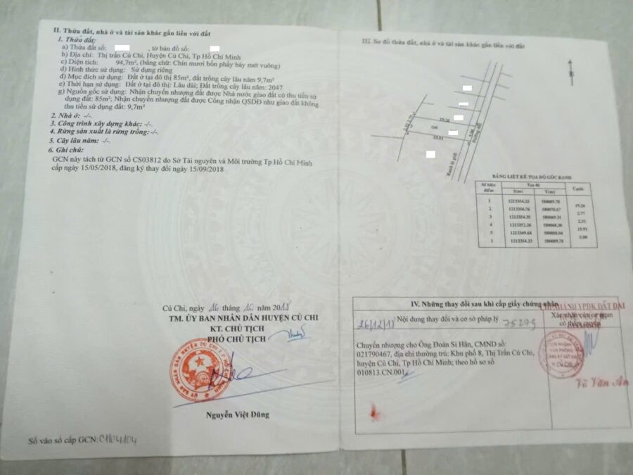 BÁN ĐẤT CỦ CHI – TRUNG TÂM THỊ TRẤN | DTCN 95m² | FULL THỔ CƯ | GẦN BẾN XE | ĐƯỜNG THÔNG